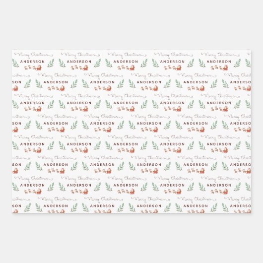 Faltblätter für den Santa North Pole Geschenkpapier Set (Vorderseite 3)