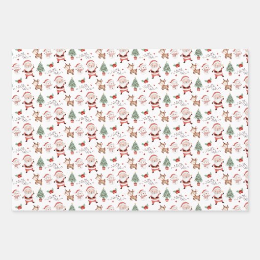 Faltblätter für den Santa North Pole Geschenkpapier Set (Vorderseite 2)