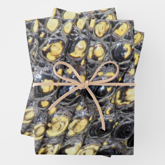 Faltblätter für die "Alligatorhaut" Geschenkpapier Set (Beispiel)