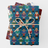 Faltblätter für die Weihnachtsnachtsnahrung Geschenkpapier Set (Beispiel)