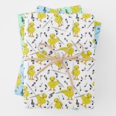 Faltblätter für Flute Chick Flötes Geschenkpapier Set (Beispiel)