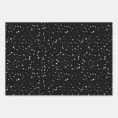 Faltblätter für Fuchsia- und Schwarz-Monogramm Geschenkpapier Set (Vorderseite 2)