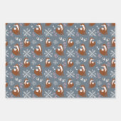 Faltblätter für Nordic Fox Holiday Pattern Geschenkpapier Set (Vorderseite 2)