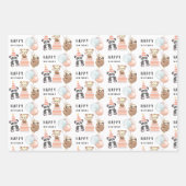 Faltblätter für tropische Tiere Geschenkpapier Set (Vorderseite)