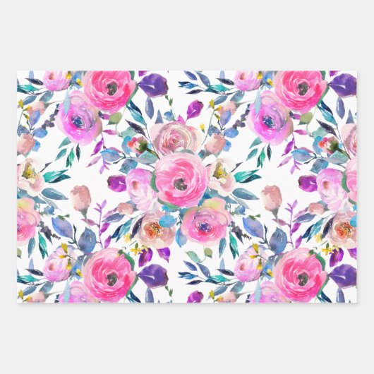 Faltblätter für Wasserfarben Geschenkpapier Set (Vorderseite)