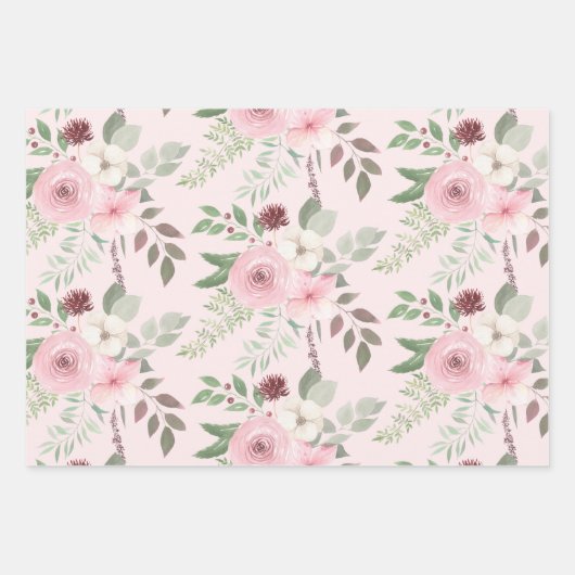 Faltblätter für Wasserfarben Geschenkpapier Set (Vorderseite)