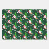 Faltblätter für Weihnachtselemente Geschenkpapier Set (Vorderseite 2)