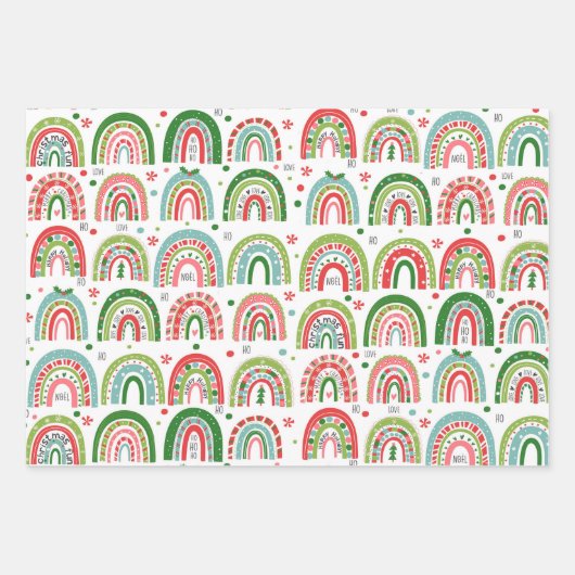 Faltblätter für Weihnachtsgeschenkartikel Geschenkpapier Set (Vorderseite)