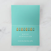 Faltblauer Weihnachtsfoto Collage Feiertagskarte (Innenseite)