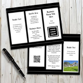 Faltbroschüre für das Schwarz-Weiß-Logo Flyer