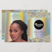 Faltbroschüre für Imitate aus Glitzer (Vorne/Hinten)