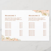 Faltbroschüre für Pfirsichmarmor (Rückseite)