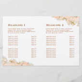 Faltbroschüre für Pfirsichmarmor (Rückseite)