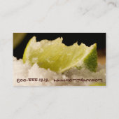 Fältchen oben! Kalk-Visitenkarten Visitenkarte (Rückseite)