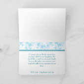 Falted Dankeschön Card Blue Daisies Dankeskarte (Innenseite)