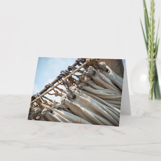 Falten des Segels Karte (Vorderseite)