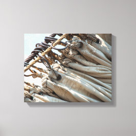 Falten des Segels Leinwanddruck