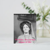 Falten - die Service-Streifen des Lebens! Postkarte (Stehend Vorderseite)