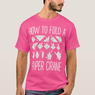 Falten eines Papierkrams Origami Liebhaber T-Shirt
