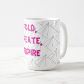 Falten, Erstellen, Inspiriert Kaffeetasse (VorderseiteRechts)