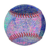 Falten Lederstil mit abgenutzter Farbe, blaue Farb Baseball (Vorderseite)