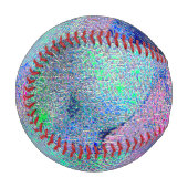 Falten Lederstil mit abgenutzter Farbe, blaue Farb Baseball (Vorderseite Links)