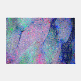 Falten Lederstil mit abgenutzter Farbe, blaue Farb Fußmatte