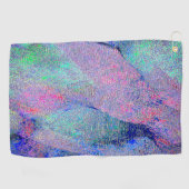 Falten Lederstil mit abgenutzter Farbe, blaue Farb Golfhandtuch (Horizontal)