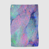 Falten Lederstil mit abgenutzter Farbe, blaue Farb Golfhandtuch (Vorderseite)