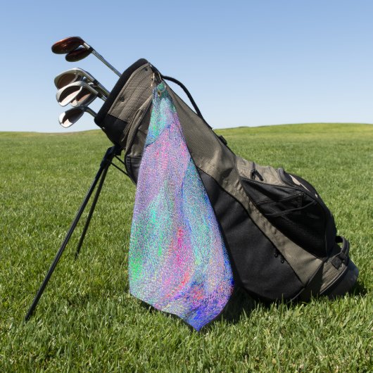 Falten Lederstil mit abgenutzter Farbe, blaue Farb Golfhandtuch (Gras)