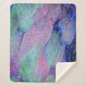 Falten Lederstil mit abgenutzter Farbe, blaue Farb Sherpadecke (Vorderseite)