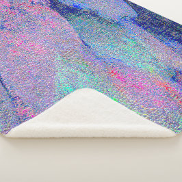 Falten Lederstil mit abgenutzter Farbe, blaue Farb Sherpadecke