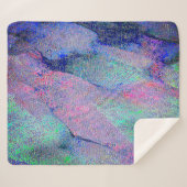 Falten Lederstil mit abgenutzter Farbe, blaue Farb Sherpadecke (Vorderseite (Horizontal))