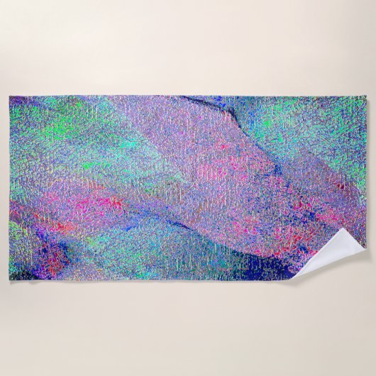 Falten Lederstil mit abgenutzter Farbe, blaue Farb Strandtuch (Vorderseite)