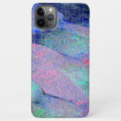 Falten Lederstil mit abgenutzter Farbe, bläulich iPhone Hülle (Rückseite)
