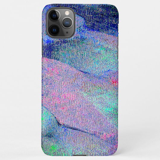 Falten Lederstil mit abgenutzter Farbe, bläulich iPhone Hülle (Rückseite)