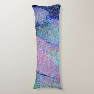 Falten Lederstil mit abgenutzter Farbe, bläulich Seitenschläferkissen