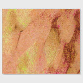 Falten Lederstil mit abgenutzter Farbe, Lachs Geschenkpapier (Flach)