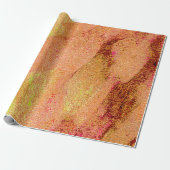 Falten Lederstil mit abgenutzter Farbe, Lachs Geschenkpapier (Ungerollt)