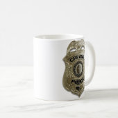 Falten-Polizei (Hockey-Tormann) Kaffeetasse (VorderseiteRechts)