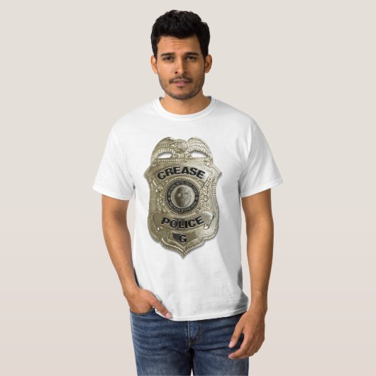 Falten-Polizei (Hockey-Tormann) T-Shirt (Vorne ganz)