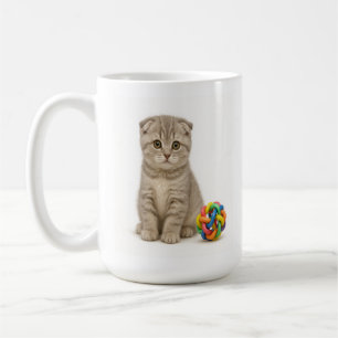 Falten Sie mich Naher - Scottish Fold Kitten Kaffeetasse