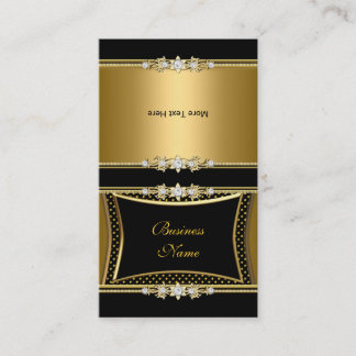 Falten Sie über elegante Golden Jewel Image Punkte Visitenkarte