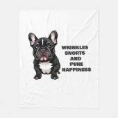 Falten, Snores und reines Glück Fleecedecke (Vorderseite)