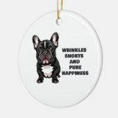 Falten, Snores und reines Glück Keramik Ornament (Links)