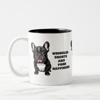 Falten, Snores und reines Glück Zweifarbige Tasse