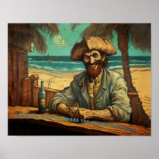 Falten und Lächeln - Poster (Vorne)