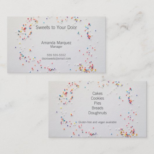 Falten Visitenkarte (Vorne/Hinten)