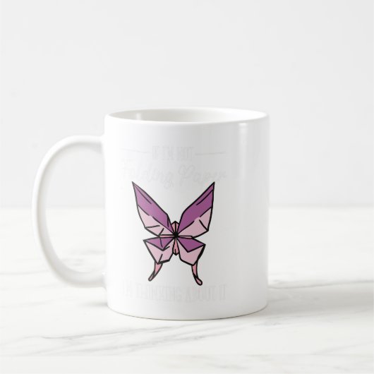 Falten von Papier oder darüber herumschwirren Kaffeetasse (Links)