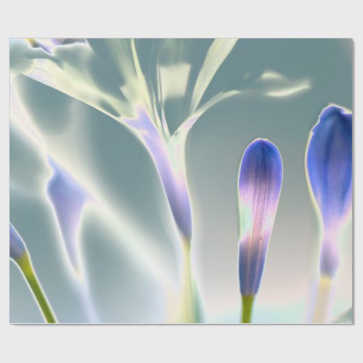 Faltenbalg-Blumendesign Geschenkpapier (Flach)